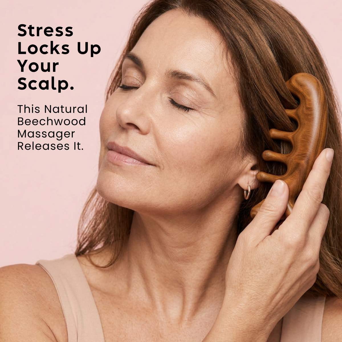 Wooden Scalp Massager